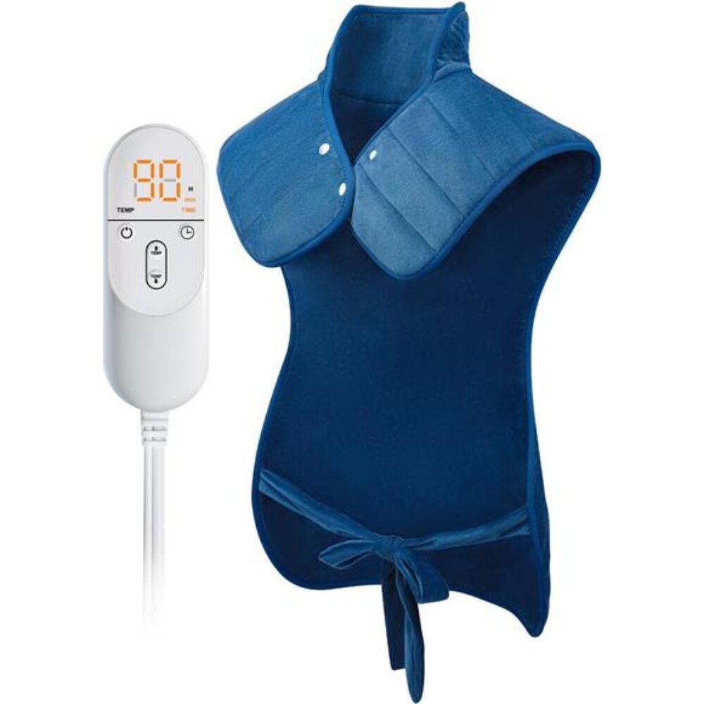 Heating Pad for Back Pain Relief, Neck 6 Heat Settings 4 Timers, 2.7lb Weighted